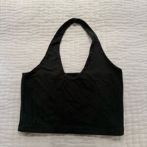 Dark Green Brandy Melville Halter Top